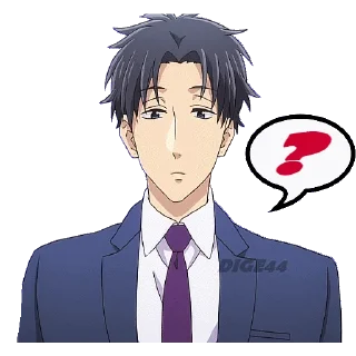 ❓ emoji @STIKERFORALL 🏴󠁧󠁢󠁥󠁮󠁧󠁿HIROTAKA NIFUJI - LOVE IS HARD Telegram sticker 24 of 30