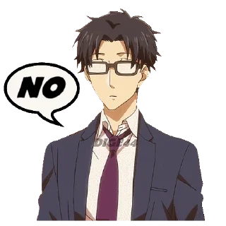 👎 emoji @STIKERFORALL 🏴󠁧󠁢󠁥󠁮󠁧󠁿HIROTAKA NIFUJI - LOVE IS HARD Telegram sticker 16 of 30