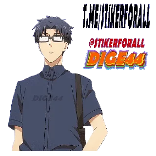 🗣 emoji @STIKERFORALL 🏴󠁧󠁢󠁥󠁮󠁧󠁿HIROTAKA NIFUJI - LOVE IS HARD Telegram sticker 11 of 30
