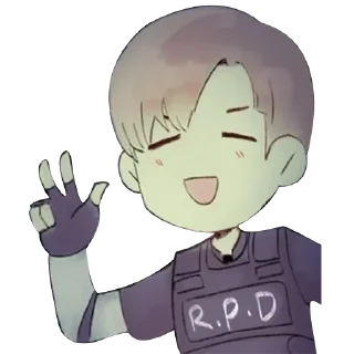 ✌ emoji Resident Evil @Nekostickerss Telegram sticker 19 of 108