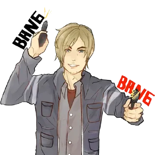 🔫 emoji Resident Evil @Nekostickerss Telegram sticker 11 of 108
