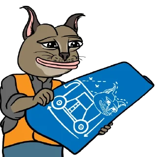👨‍🔧 emoji Big Floppa Telegram sticker 10 of 42