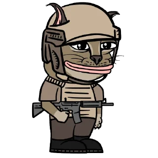 💂‍♂️ emoji Big Floppa Telegram sticker 24 of 42