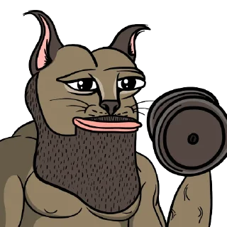 🏋️‍♂️ emoji Big Floppa Telegram sticker 9 of 42