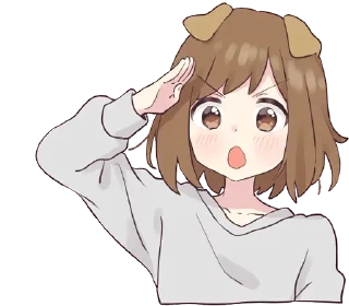 👍 emoji dog girl Telegram sticker 8 of 40