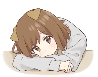 😶 emoji dog girl Telegram sticker 5 of 40