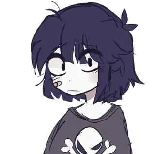 😐 emoji Chibi character @Babykins8 Telegram sticker 18 of 80