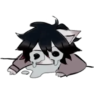 😭 emoji Chibi character @Babykins8 Telegram sticker 8 of 80