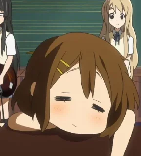 🌟 emoji 🎸 ▵▿ Yui Hirasawa II ♩ @KesitoMania Telegram sticker 24 of 120