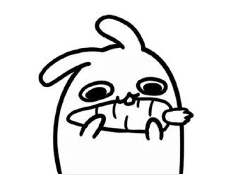 🐰 emoji Moving Bunny (@TodorokiShouto) Telegram sticker 20 of 24