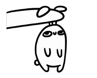 🐰 emoji Moving Bunny (@TodorokiShouto) Telegram sticker 18 of 24