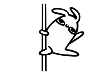 🐰 emoji Moving Bunny (@TodorokiShouto) Telegram sticker 21 of 24