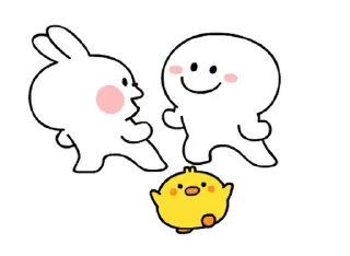 ⭐ emoji Spoled Rabbits Let's play together! @moe_sticker_bot Telegram sticker 17 of 24