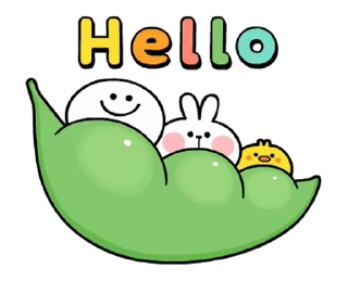 ⭐ emoji Spoled Rabbits Let's play together! @moe_sticker_bot Telegram sticker 1 of 24