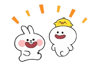 ⭐ emoji Spoled Rabbits Let's play together! @moe_sticker_bot Telegram sticker 9 of 24