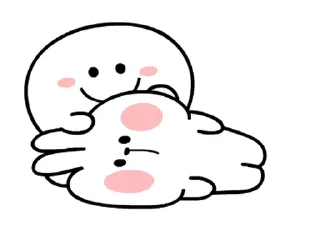⭐ emoji Spoled Rabbits Let's play together! @moe_sticker_bot Telegram sticker 13 of 24
