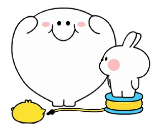 ⭐ emoji Spoled Rabbits Let's play together! @moe_sticker_bot Telegram sticker 22 of 24