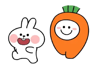 ⭐ emoji Spoled Rabbits Let's play together! @moe_sticker_bot Telegram sticker 16 of 24