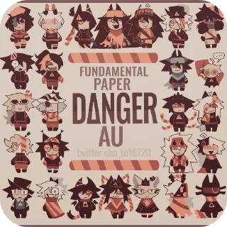 ⚠ emoji FPE⚠️ DANGER AU⚠️ credits @cho_to10720 on twitter Telegram sticker 1 of 28