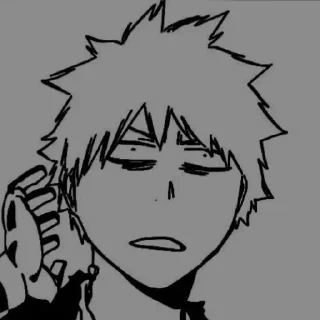 🌕 emoji Ichigo kurosaki² @numen_sticker Telegram sticker 18 of 103