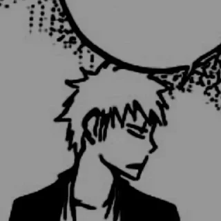 🌕 emoji Ichigo kurosaki² @numen_sticker Telegram sticker 12 of 103
