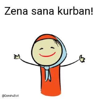 🤗 emoji Zena @Qonshubot Telegram sticker 18 of 31