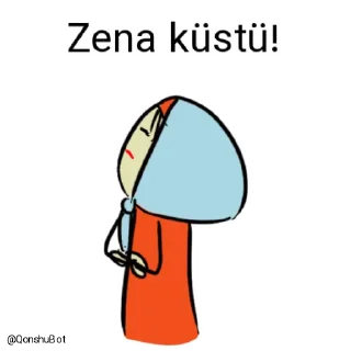 😒 emoji Zena @Qonshubot Telegram sticker 13 of 31
