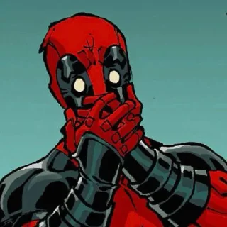 😮 emoji Deadpool Telegram sticker 2 of 7