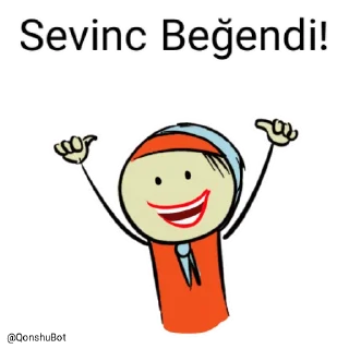 👍 emoji Sevinc @Qonshubot Telegram sticker 20 of 31