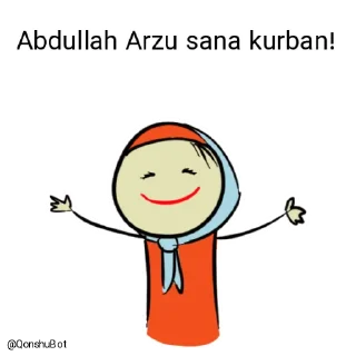 🤗 emoji Abdullah Arzu @Qonshubot Telegram sticker 18 of 31