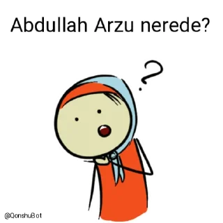 🤔 emoji Abdullah Arzu @Qonshubot Telegram sticker 5 of 31