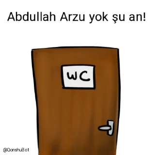 🚽 emoji Abdullah Arzu @Qonshubot Telegram sticker 22 of 31