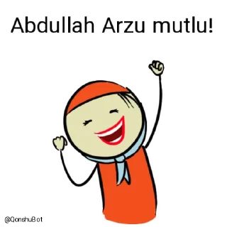 😄 emoji Abdullah Arzu @Qonshubot Telegram sticker 12 of 31
