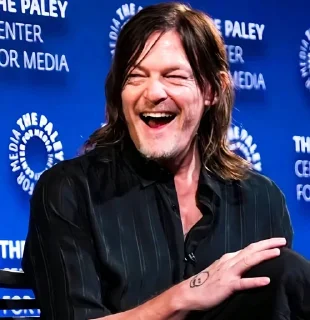 😆 emoji Daryl Dixon by @Lieutenant_Nightwolf Telegram sticker 13 of 120