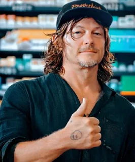 👍 emoji Daryl Dixon by @Lieutenant_Nightwolf Telegram sticker 5 of 120