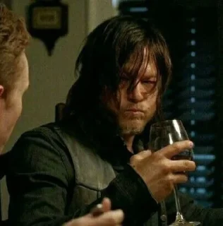 😒 emoji Daryl Dixon by @Lieutenant_Nightwolf Telegram sticker 12 of 120