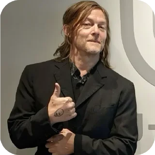 👍 emoji Daryl Dixon by @Lieutenant_Nightwolf Telegram sticker 6 of 120