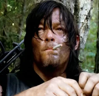 🚬 emoji Daryl Dixon by @Lieutenant_Nightwolf Telegram sticker 9 of 120