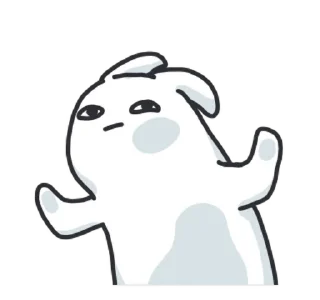 😐 emoji Bunny 🐇 (@TodorokiShouto) Telegram sticker 18 of 50