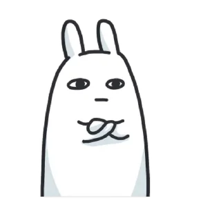 😐 emoji Bunny 🐇 (@TodorokiShouto) Telegram sticker 19 of 50
