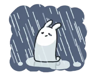 ⛈ emoji Bunny 🐇 (@TodorokiShouto) Telegram sticker 7 of 50
