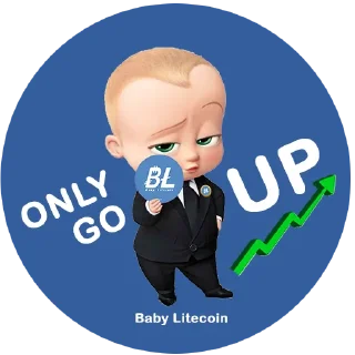 😁 emoji Baby Litecoin by Jamez Art Telegram sticker 7 of 9