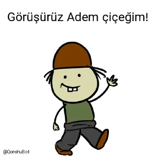✋ emoji Adem çiçeğim ve Murat çiçeğim @Qonshubot Telegram sticker 3 of 31