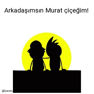 ❤️ emoji Adem çiçeğim ve Murat çiçeğim @Qonshubot Telegram sticker 17 of 31