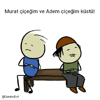 💔 emoji Adem çiçeğim ve Murat çiçeğim @Qonshubot Telegram sticker 13 of 31