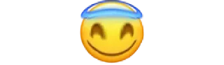😇 emoji @MINISTICERS Telegram sticker 3 of 46