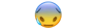 😰 emoji @MINISTICERS Telegram sticker 14 of 46