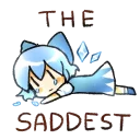 😭 emoji Cirno's Perfect Sticker Pack Telegram sticker 19 of 81