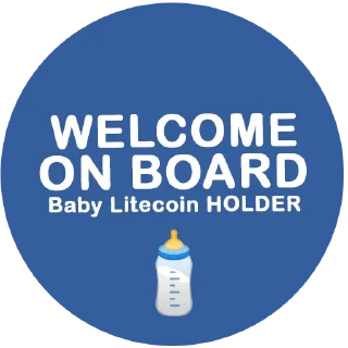 Sticker from Baby Litecoin by Jamez Art