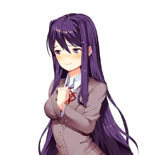 🌟 emoji Yuri DDLC @aminacrotoy Telegram sticker 13 of 55